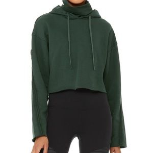 NWT Alo Effortless Hoodie Forest Green